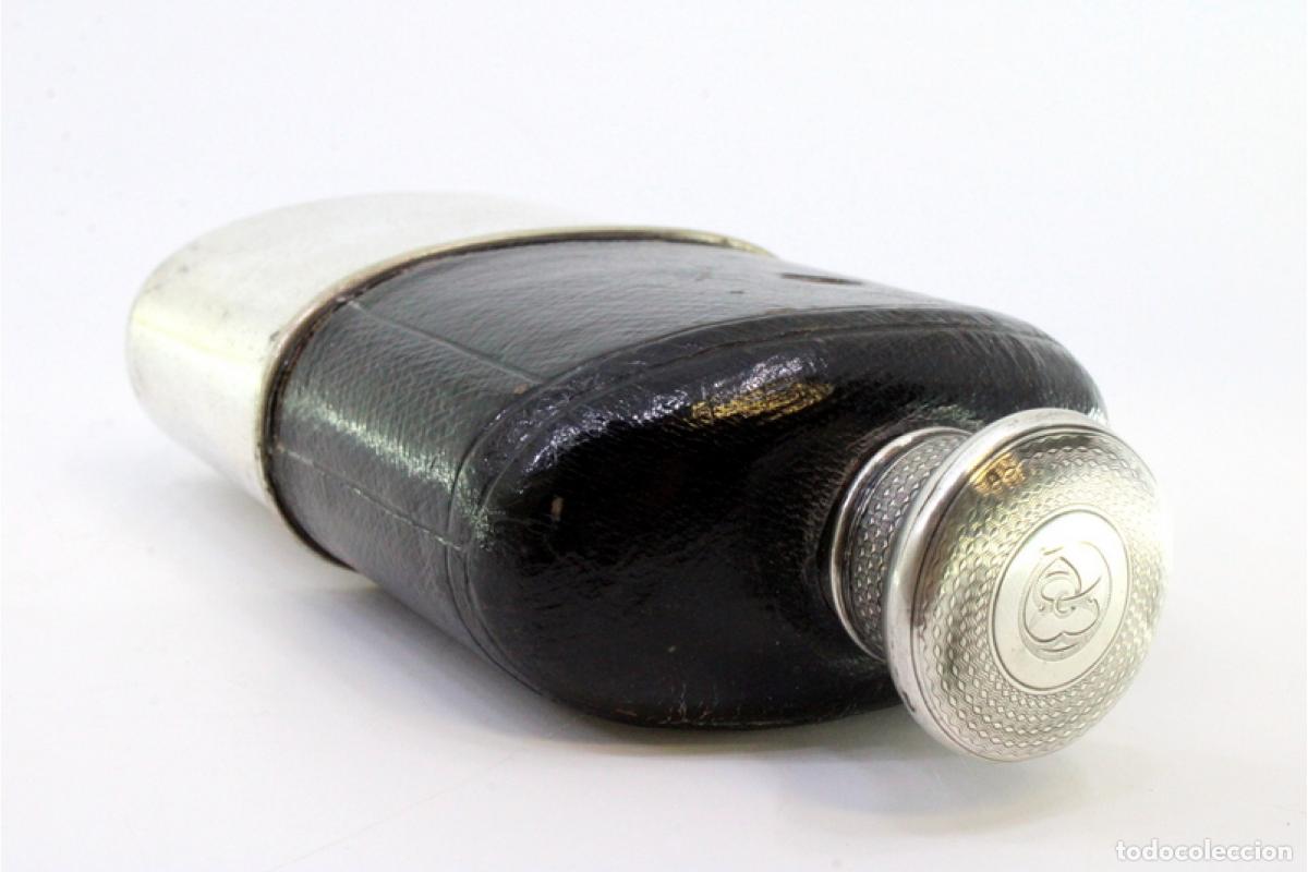 Antig&uuml;edades: Botella de vidrio y plata - Foto 5