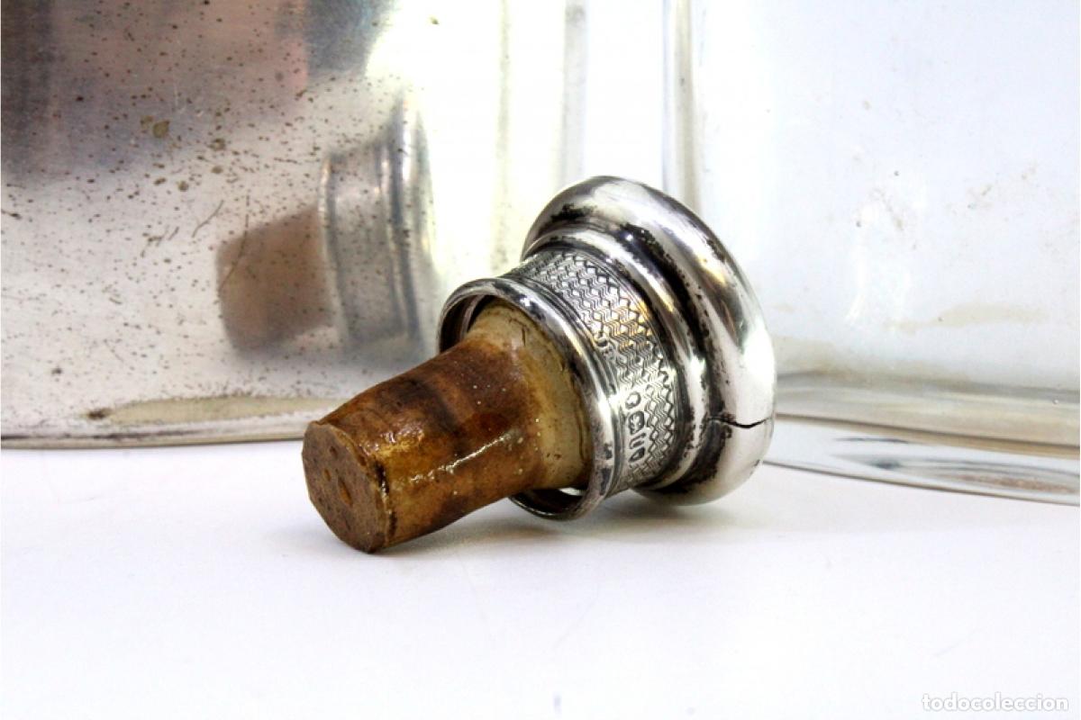 Antig&uuml;edades: Botella de vidrio y plata - Foto 8