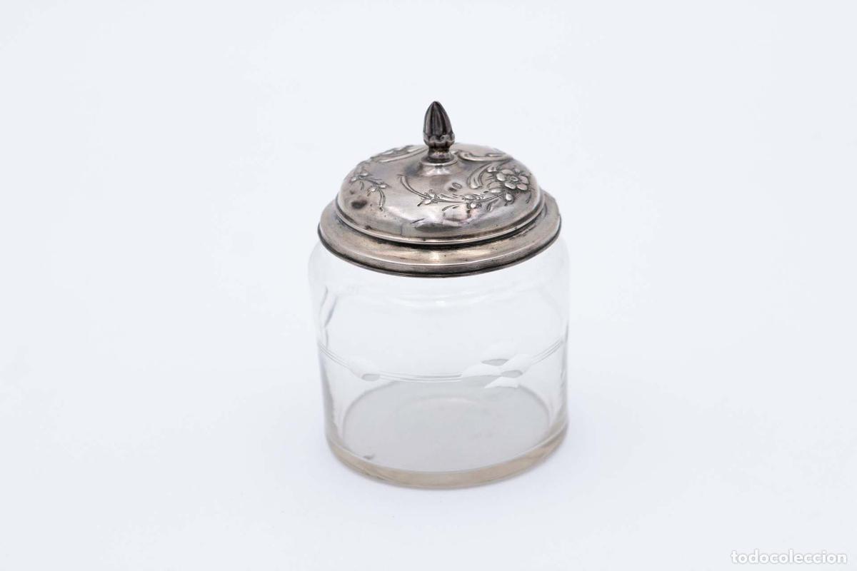 Antig&uuml;edades: Botella de vidrio y plata - Foto 1