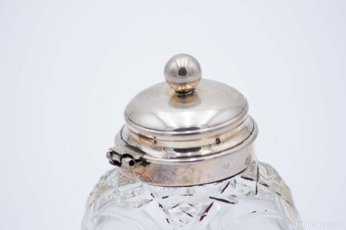 Antig&uuml;edades: Botella de vidrio y plata - Foto 3