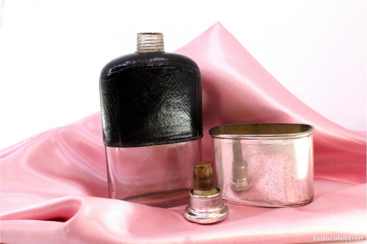 Antig&uuml;edades: Botella de vidrio y plata - Foto 2