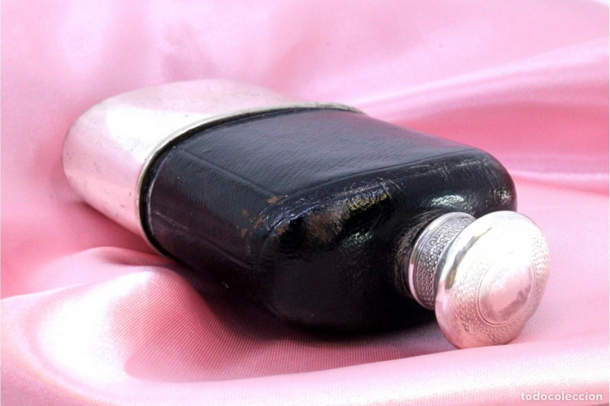 Antig&uuml;edades: Botella de vidrio y plata - Foto 5