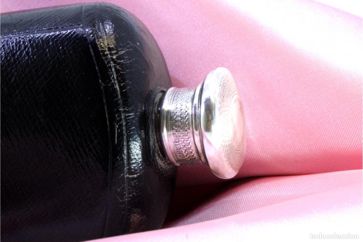 Antig&uuml;edades: Botella de vidrio y plata - Foto 6