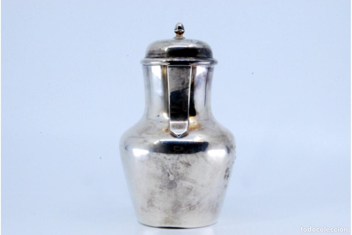 Antig&uuml;edades: jarra de leche de plata - Foto 6