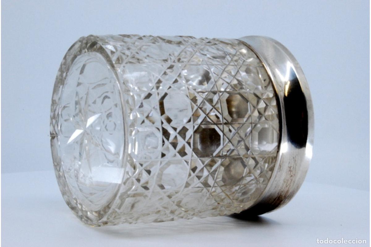 Antig&uuml;edades: Botella de vidrio y plata - Foto 3