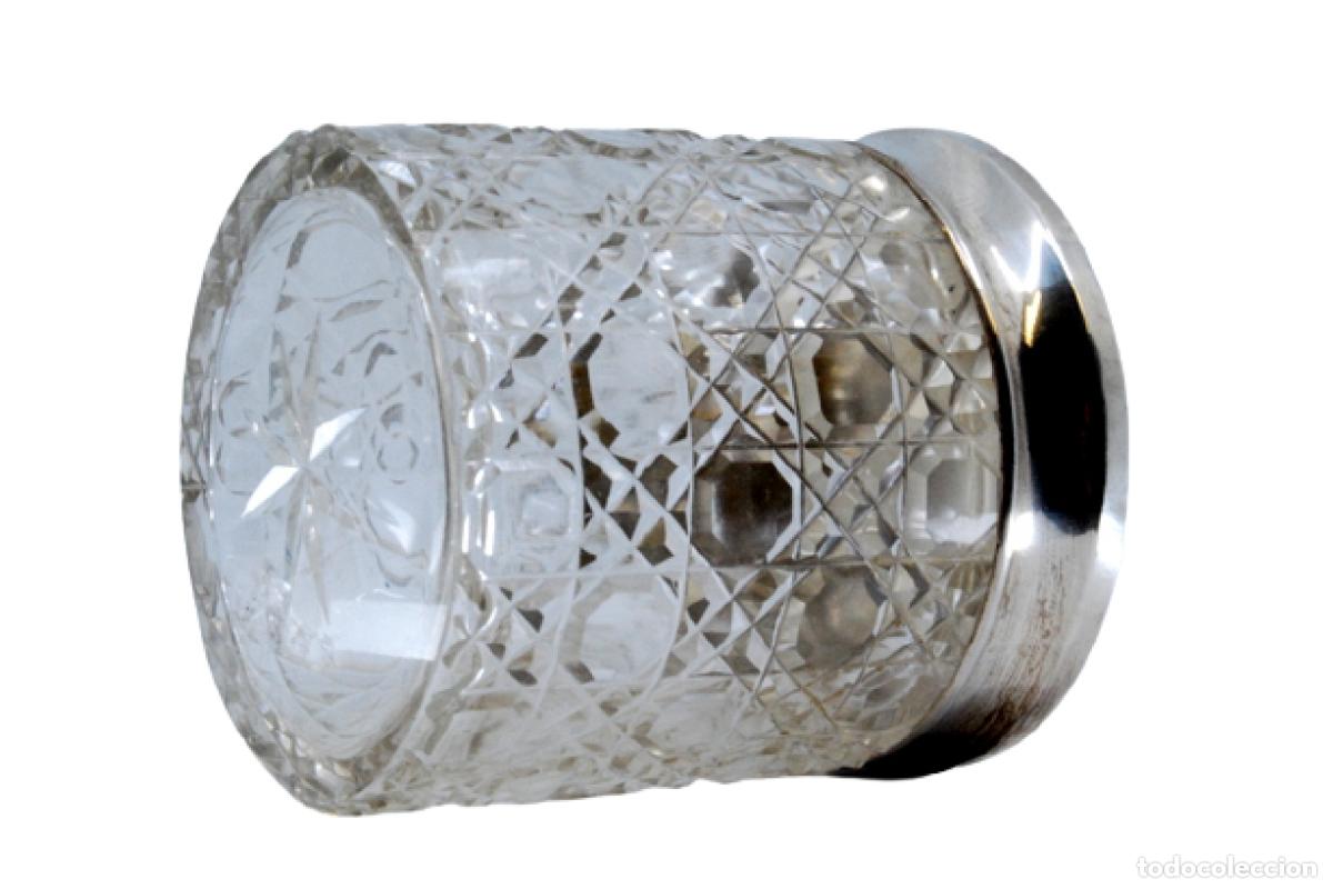 Antig&uuml;edades: Botella de vidrio y plata - Foto 1