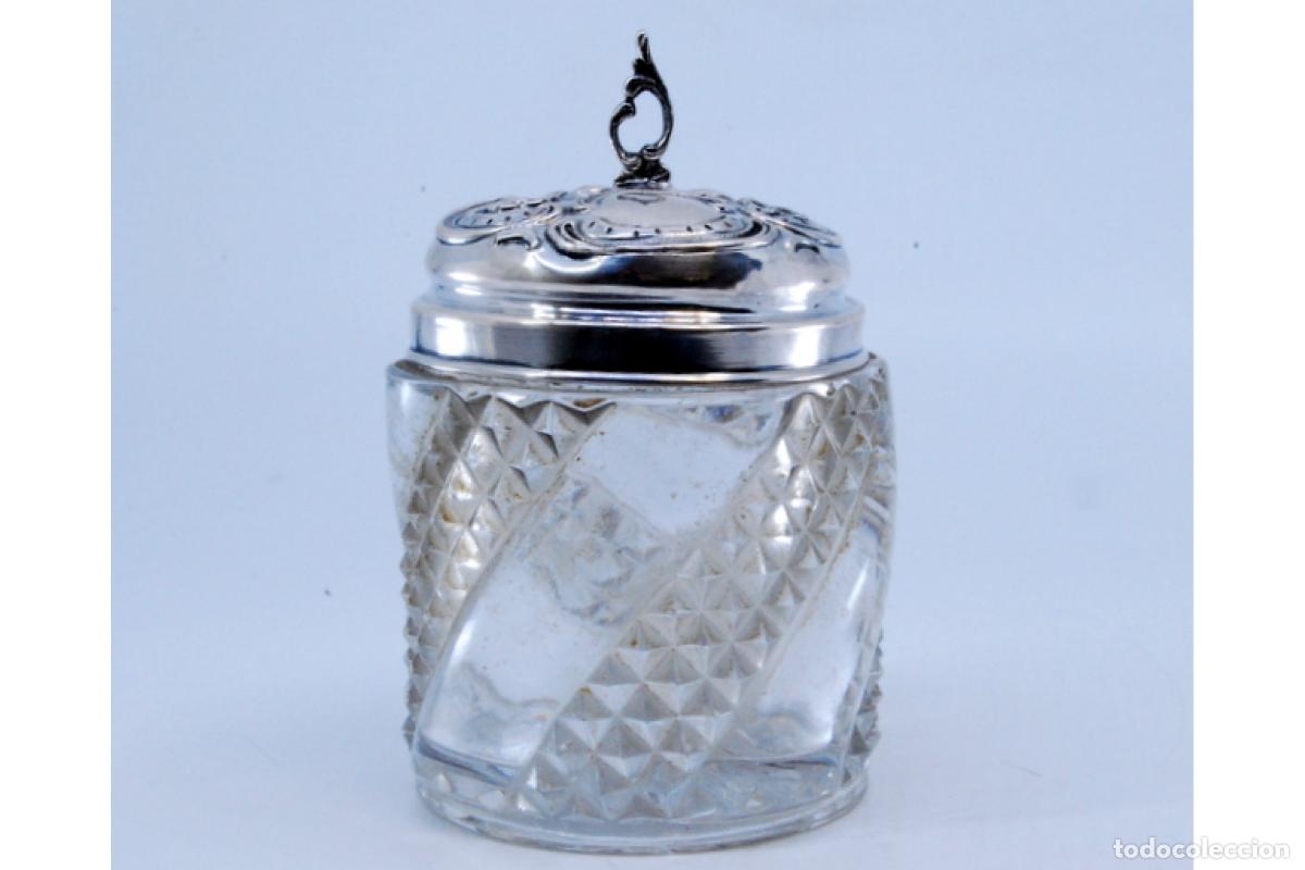 Antig&uuml;edades: Botella de vidrio y plata - Foto 2