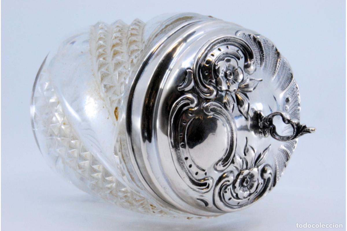 Antig&uuml;edades: Botella de vidrio y plata - Foto 4