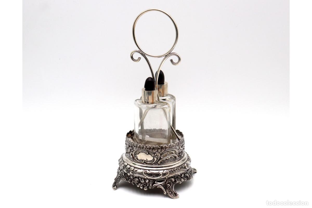 Antig&uuml;edades: Frascos de plata para perfume. - Foto 2