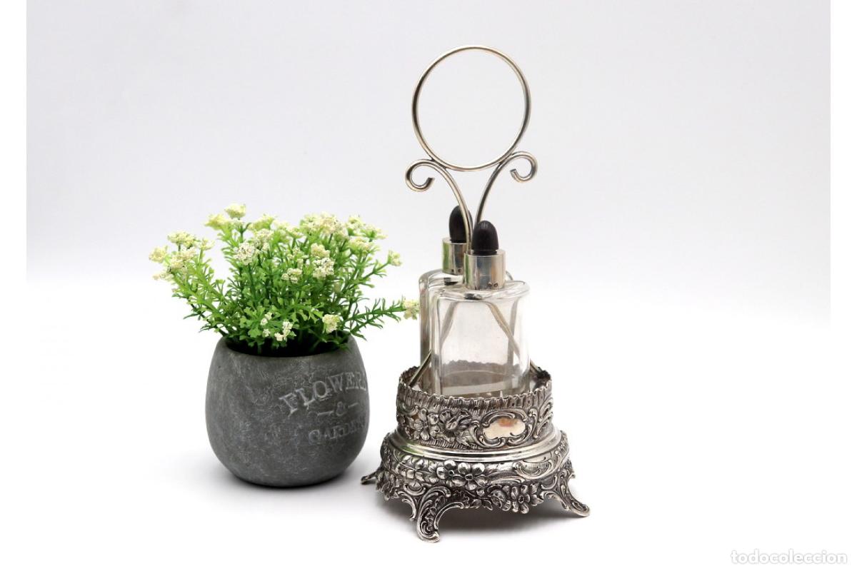 Antig&uuml;edades: Frascos de plata para perfume. - Foto 3