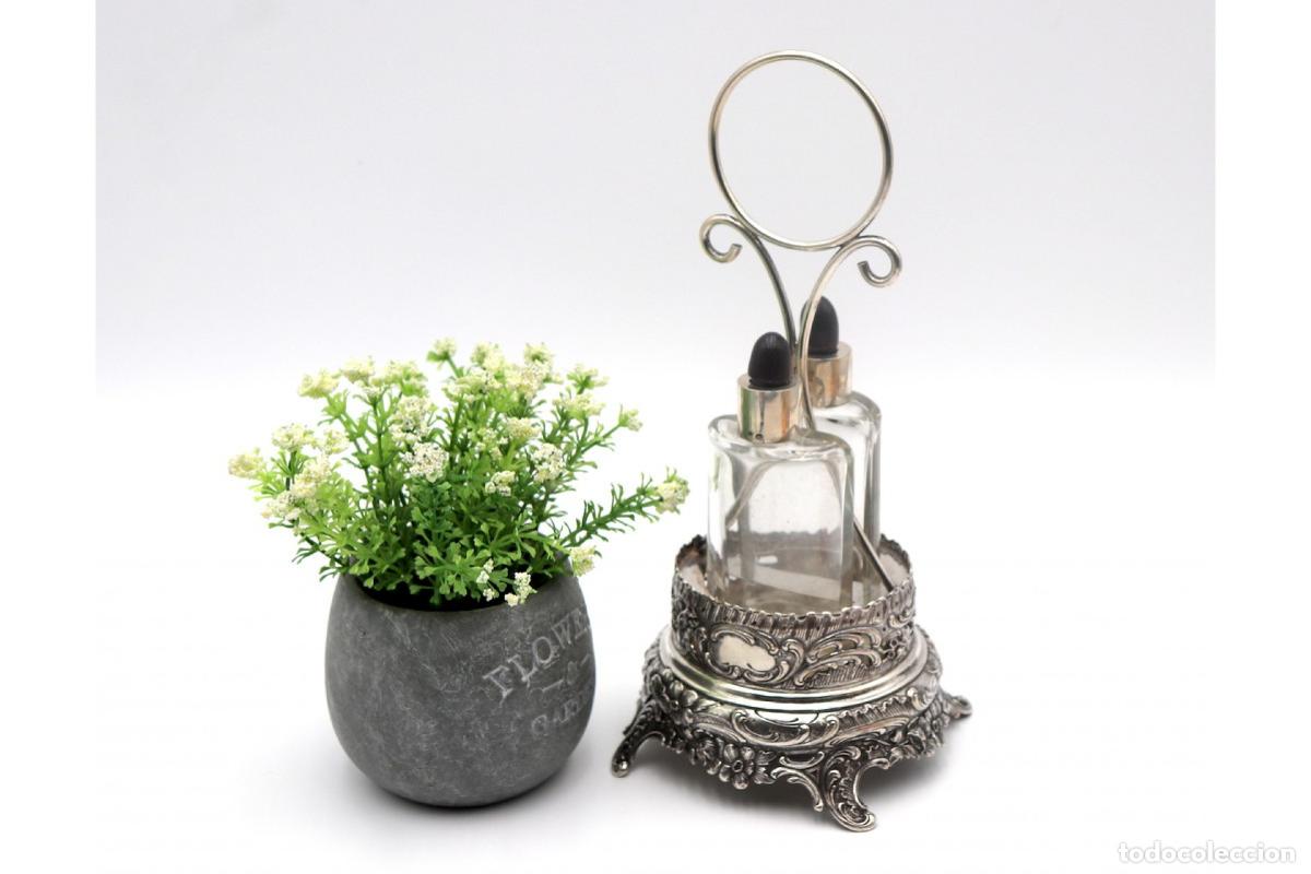Antig&uuml;edades: Frascos de plata para perfume. - Foto 6