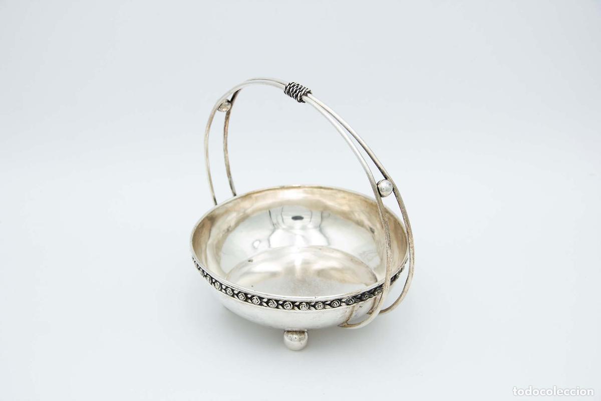 Antiques: Frutero de plata