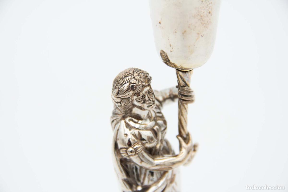 Antig&uuml;edades: soporte de plata para palillos de dientes - Foto 3