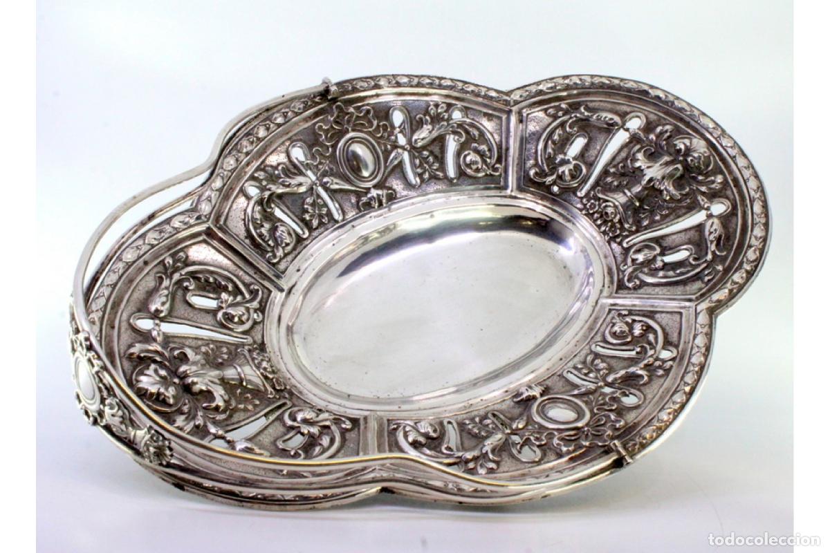 Antig&uuml;edades: Frutero de plata - Foto 4