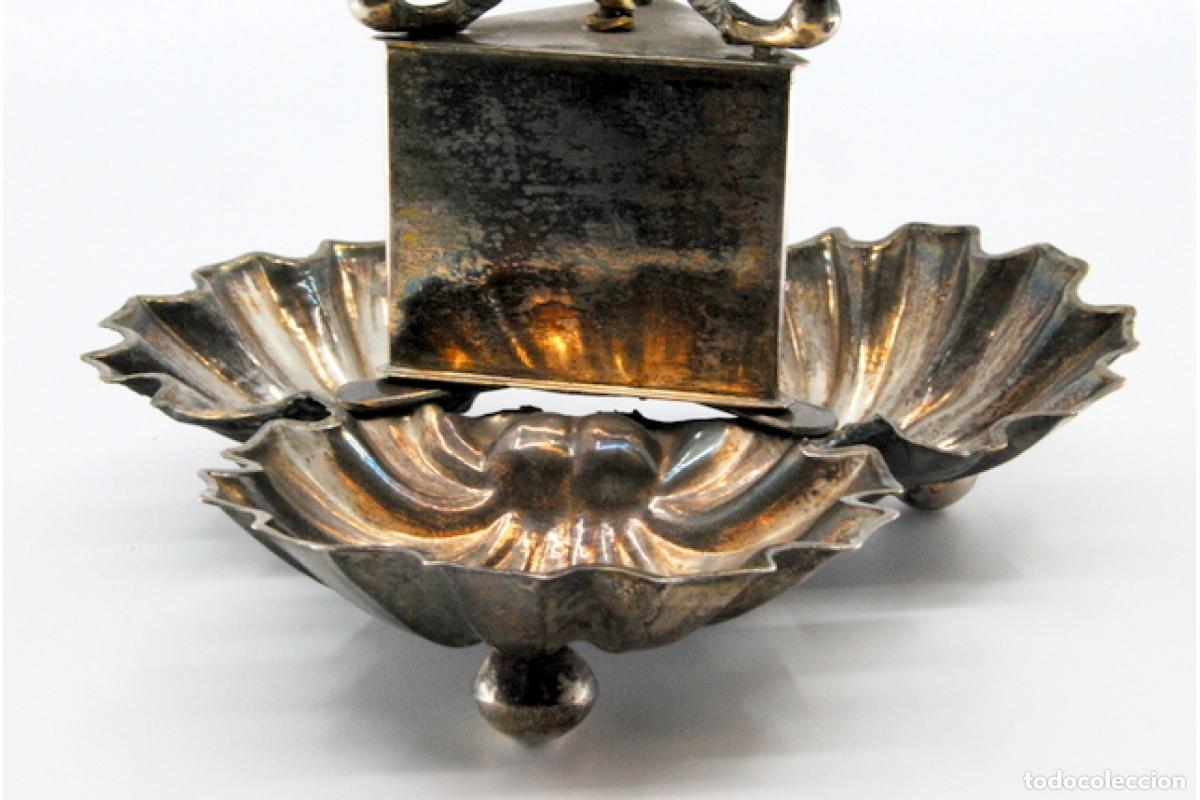 Antig&uuml;edades: Soporte para palillos de dientes de plata - Shell - Foto 7