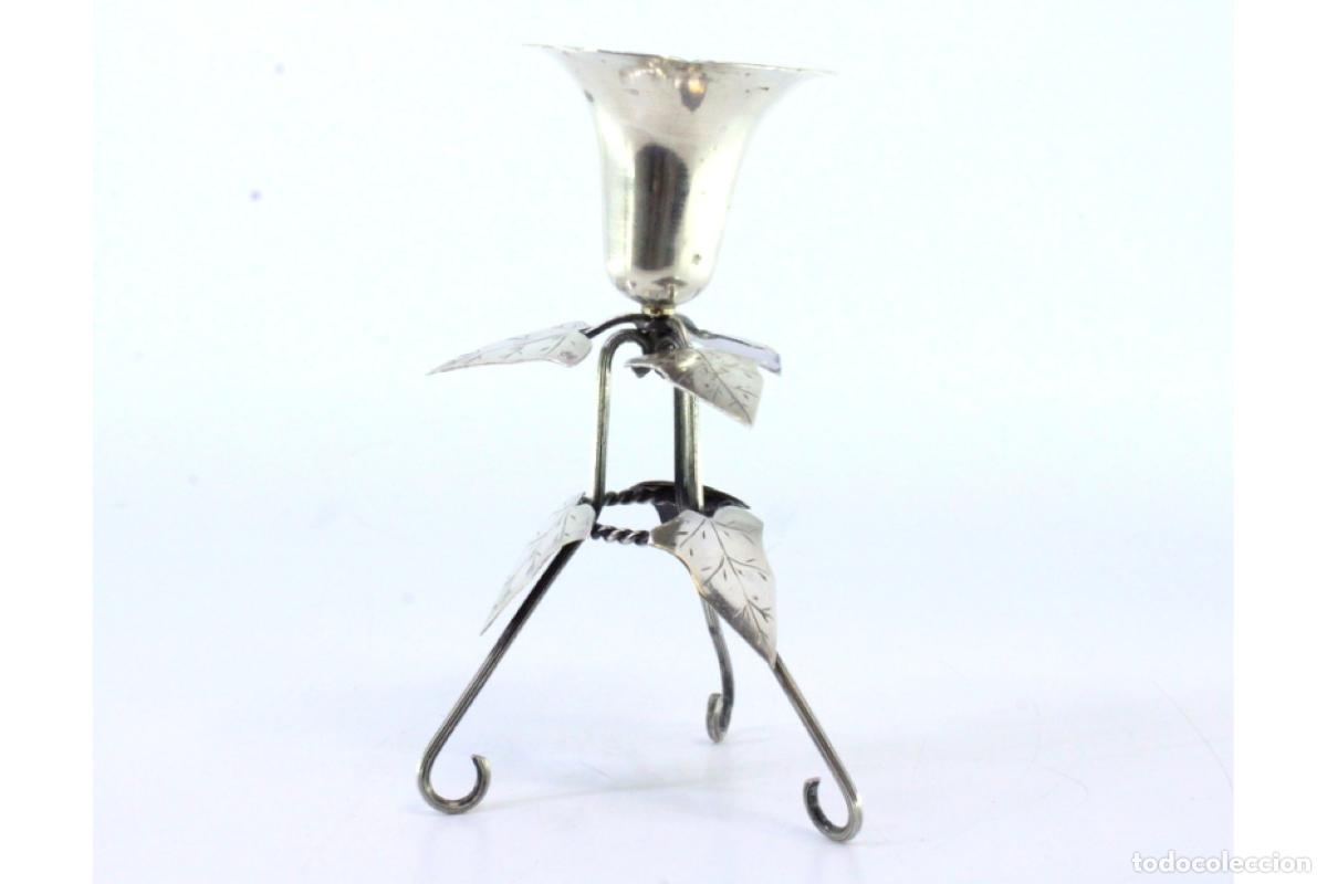 Antig&uuml;edades: soporte de plata para palillos de dientes - Foto 2