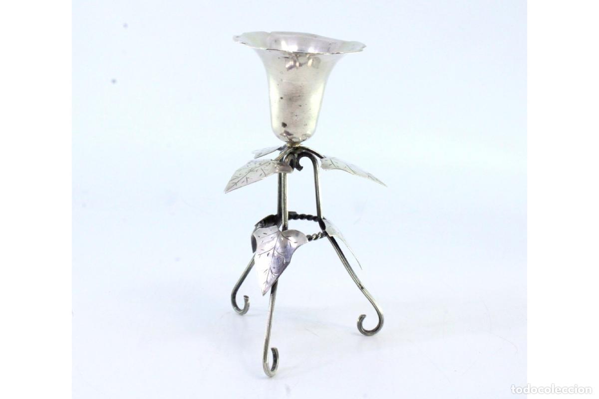Antig&uuml;edades: soporte de plata para palillos de dientes - Foto 6