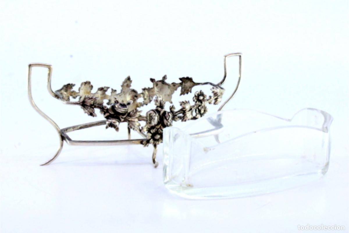 Antig&uuml;edades: soporte de plata para palillos de dientes - Foto 5