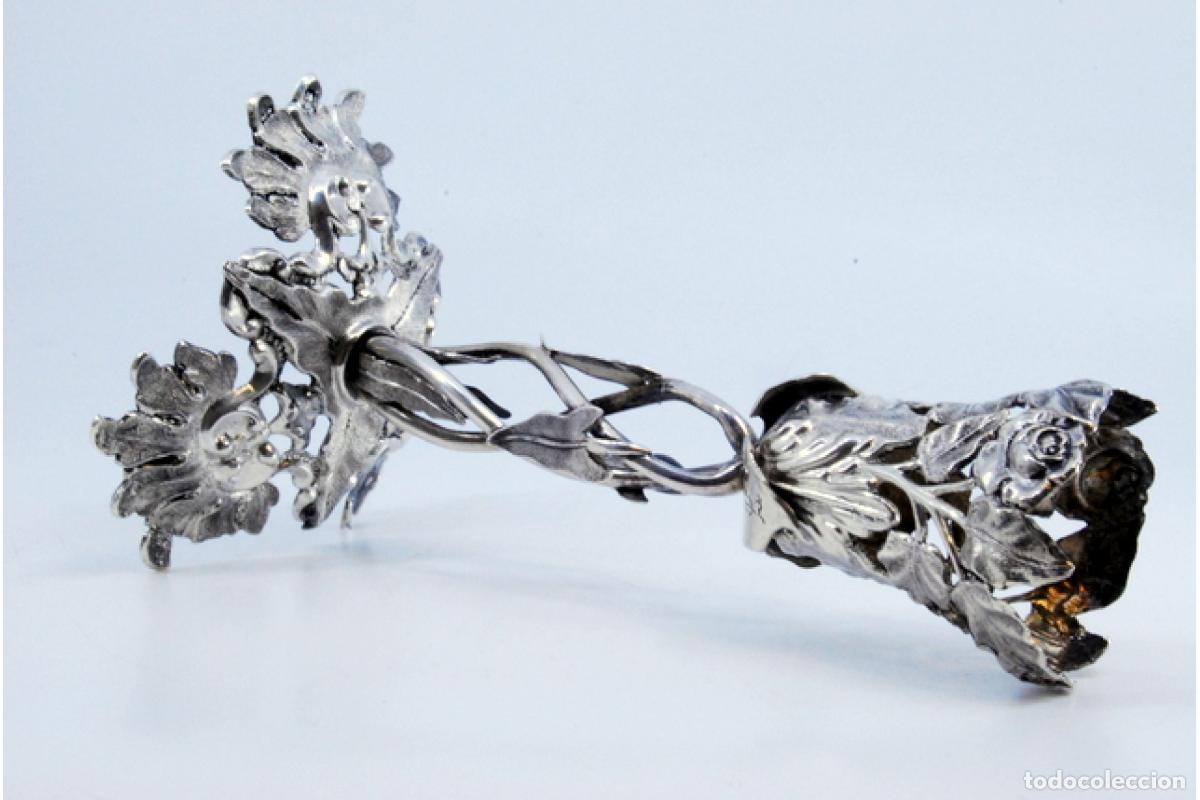 Antig&uuml;edades: Palillero de plata - Tulip&aacute;n - Foto 2