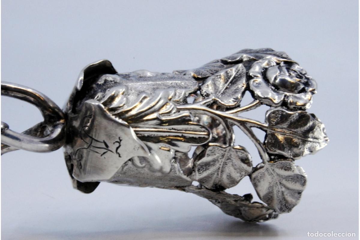 Antig&uuml;edades: Palillero de plata - Tulip&aacute;n - Foto 4