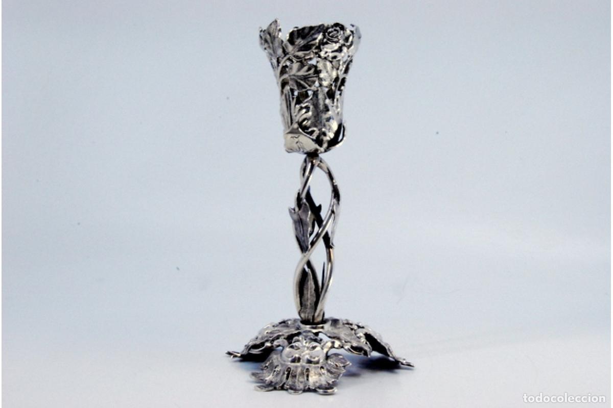 Antig&uuml;edades: Palillero de plata - Tulip&aacute;n - Foto 5