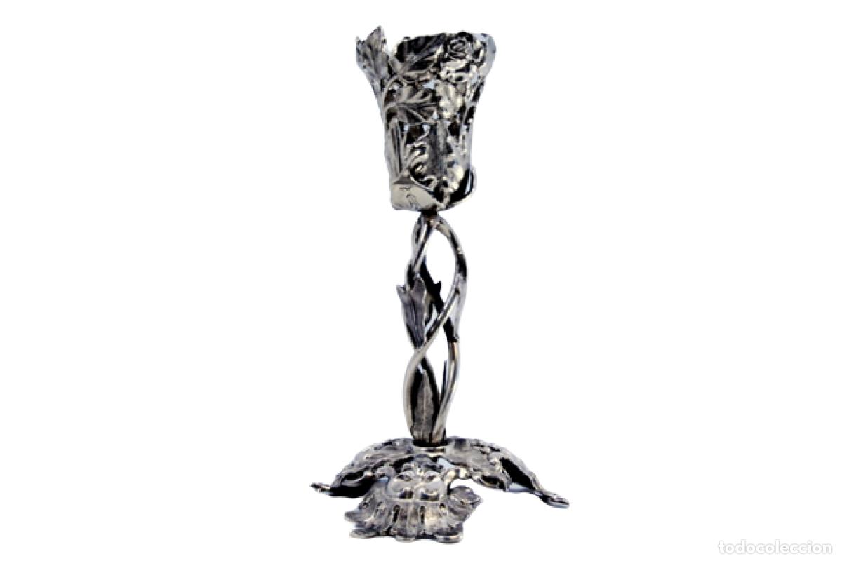 Antig&uuml;edades: Palillero de plata - Tulip&aacute;n - Foto 1