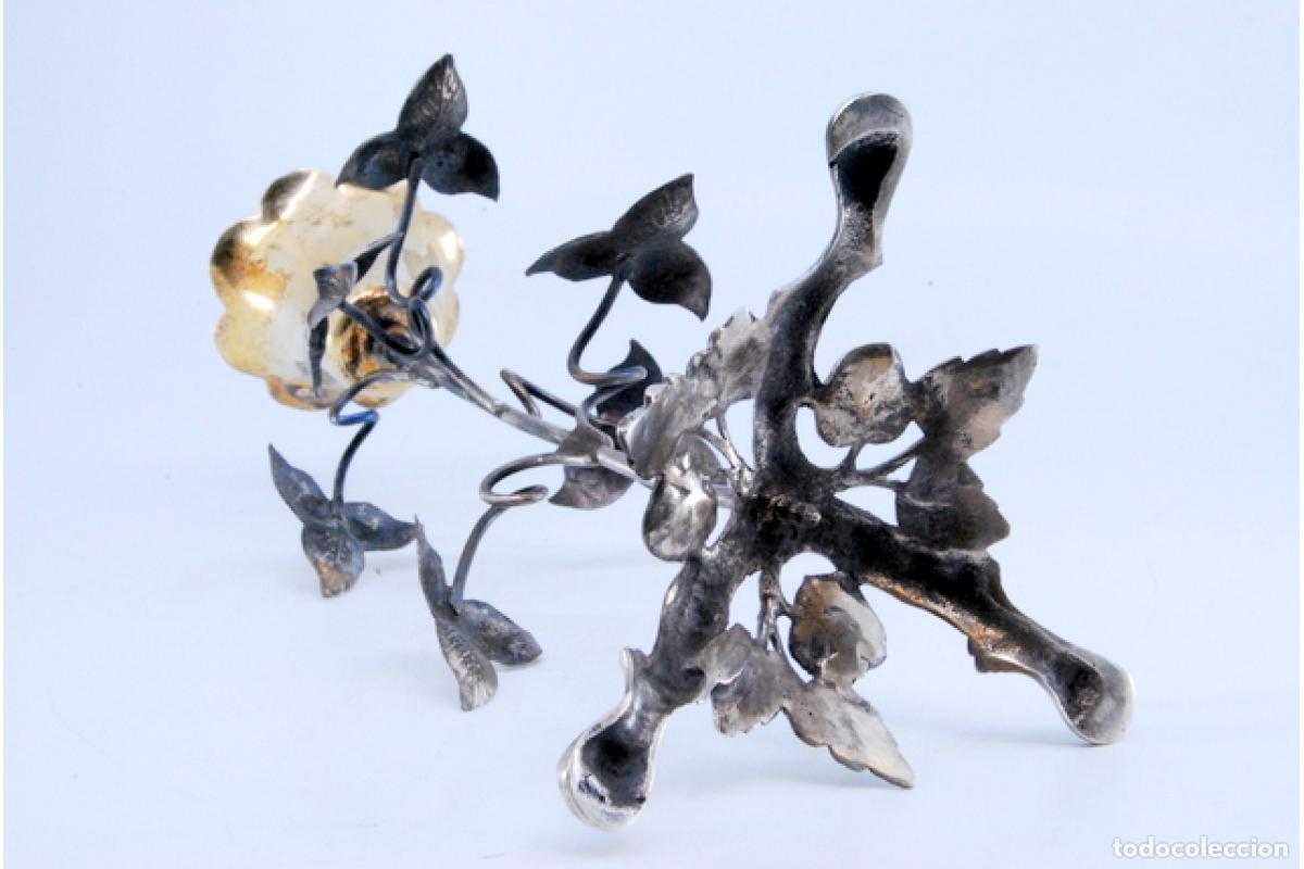 Antig&uuml;edades: soporte de plata para palillos de dientes - Foto 5