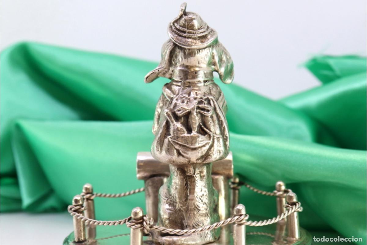 Antig&uuml;edades: Soporte de plata para palillos de dientes - Perro - Foto 4