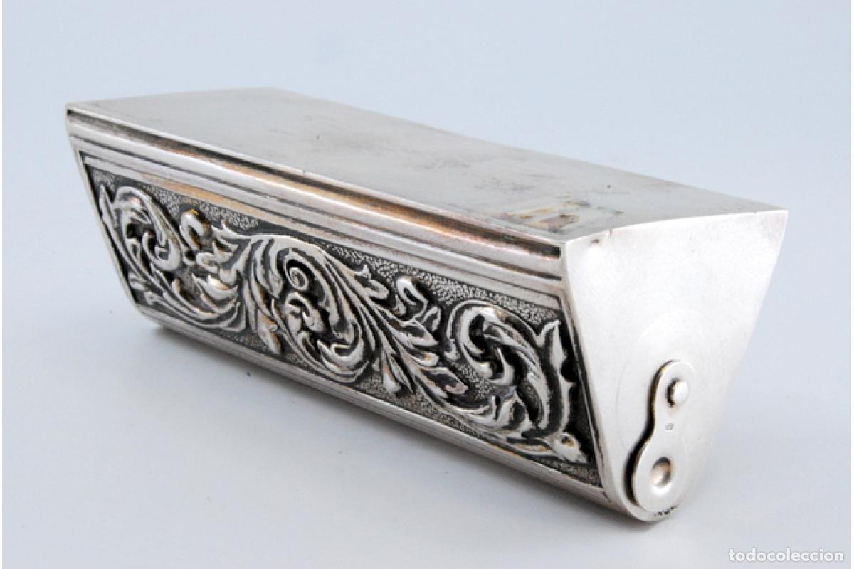 Antig&uuml;edades: soporte de plata para palillos de dientes - Foto 9