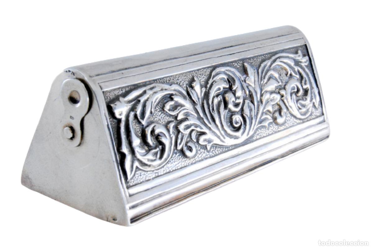 Antig&uuml;edades: soporte de plata para palillos de dientes - Foto 1