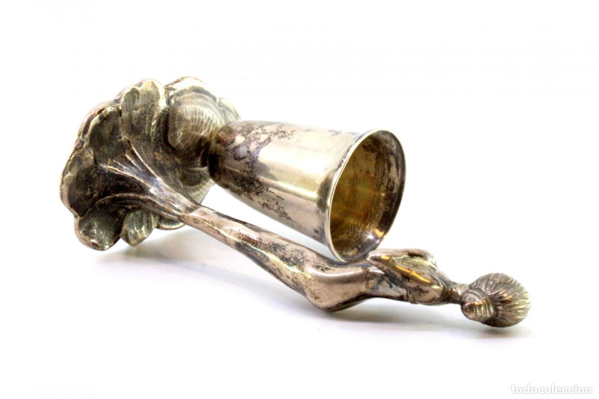Antig&uuml;edades: soporte de plata para palillos de dientes - Foto 3
