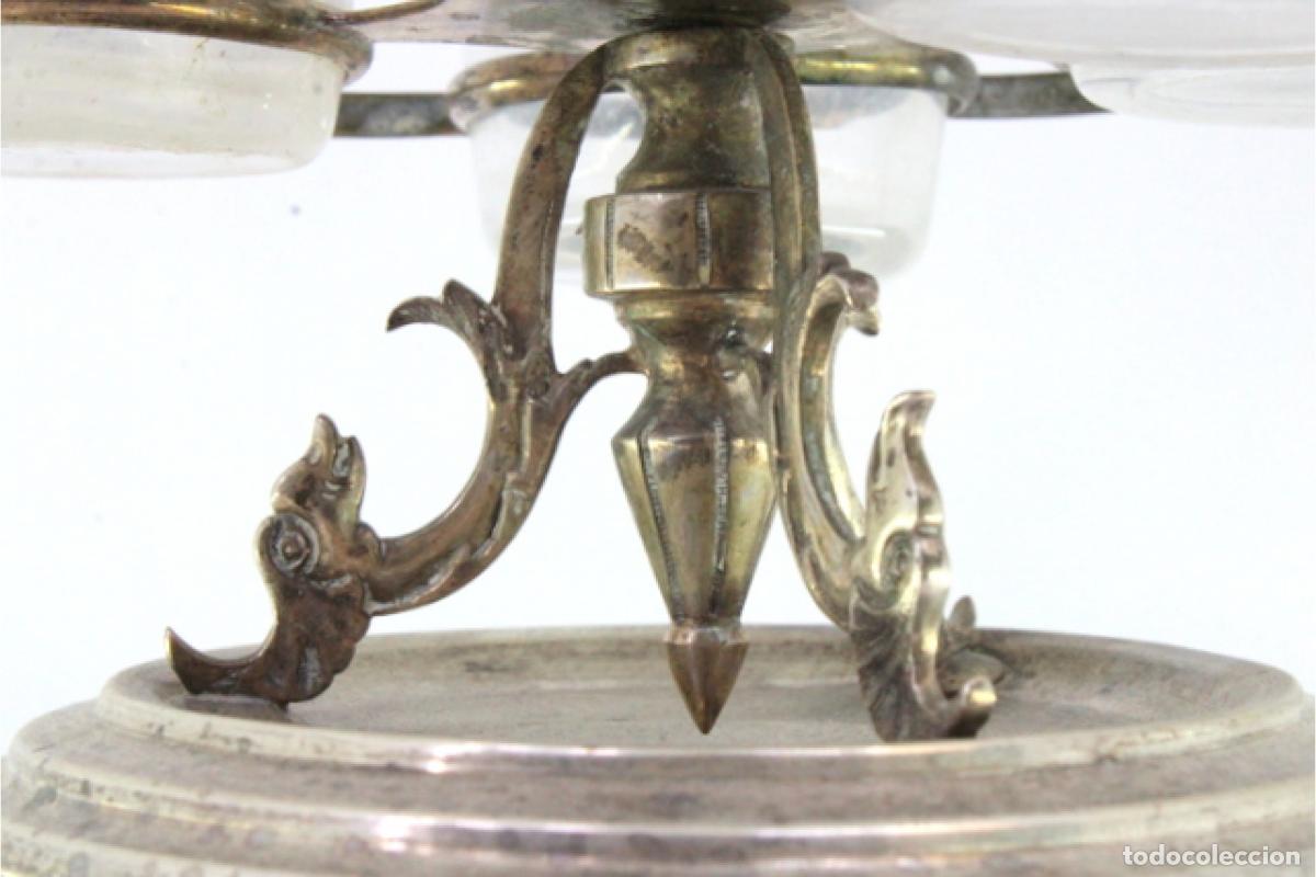 Antig&uuml;edades: Juego de vinagreras de plata - Foto 3