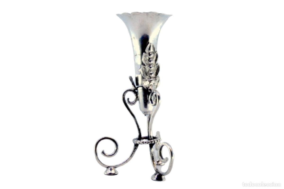 Antiques: Soporte para palillos de dientes de plata - C&aacute;liz