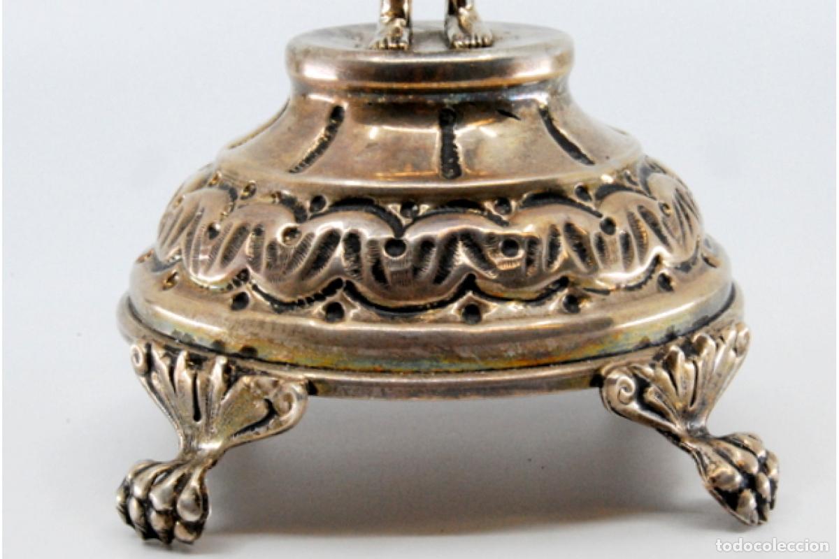 Antig&uuml;edades: Palillero de plata - Ni&ntilde;o con cesta - Foto 6