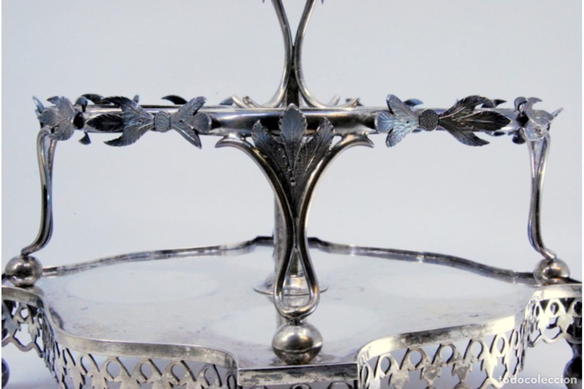 Antig&uuml;edades: Juego de vinagreras de plata - Foto 4