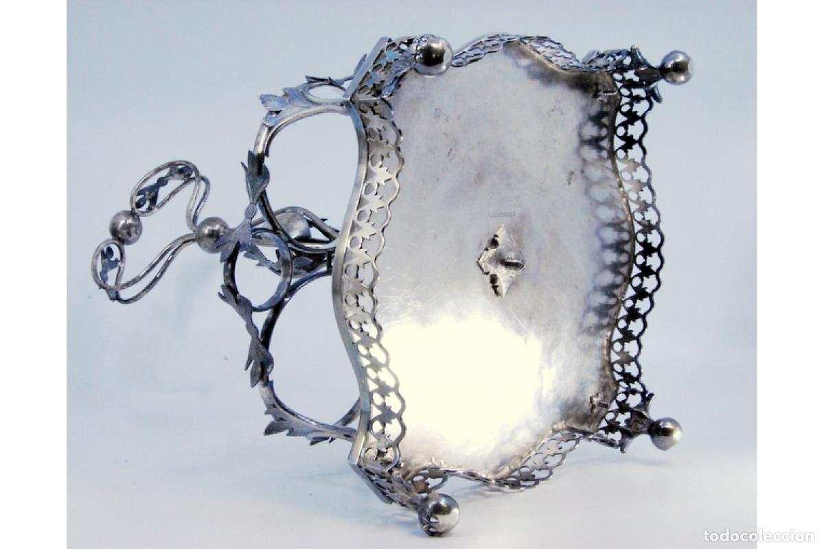 Antig&uuml;edades: Juego de vinagreras de plata - Foto 7