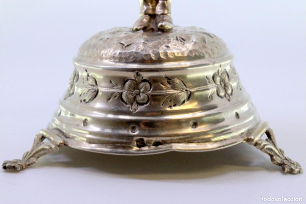 Antig&uuml;edades: Palillero de plata - Individual con cesta - Foto 2