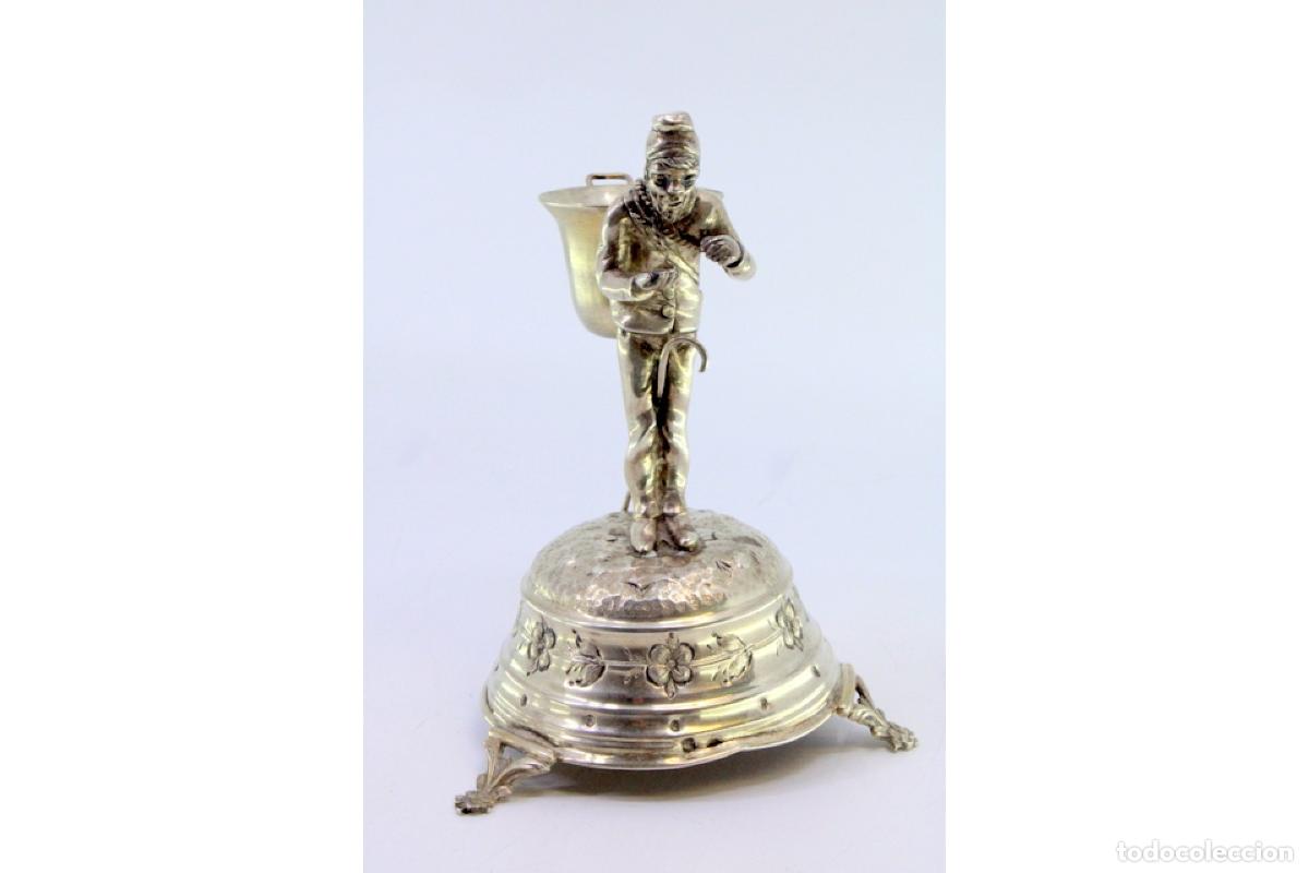 Antig&uuml;edades: Palillero de plata - Individual con cesta - Foto 7