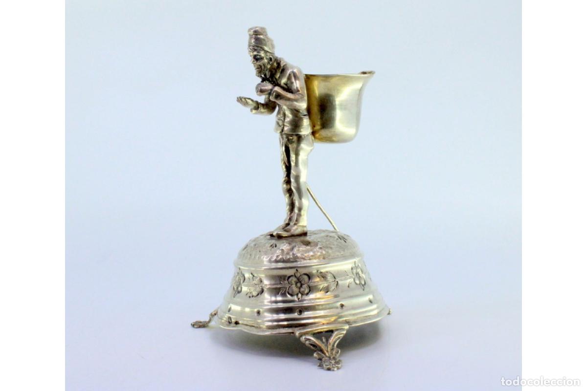 Antig&uuml;edades: Palillero de plata - Individual con cesta - Foto 8