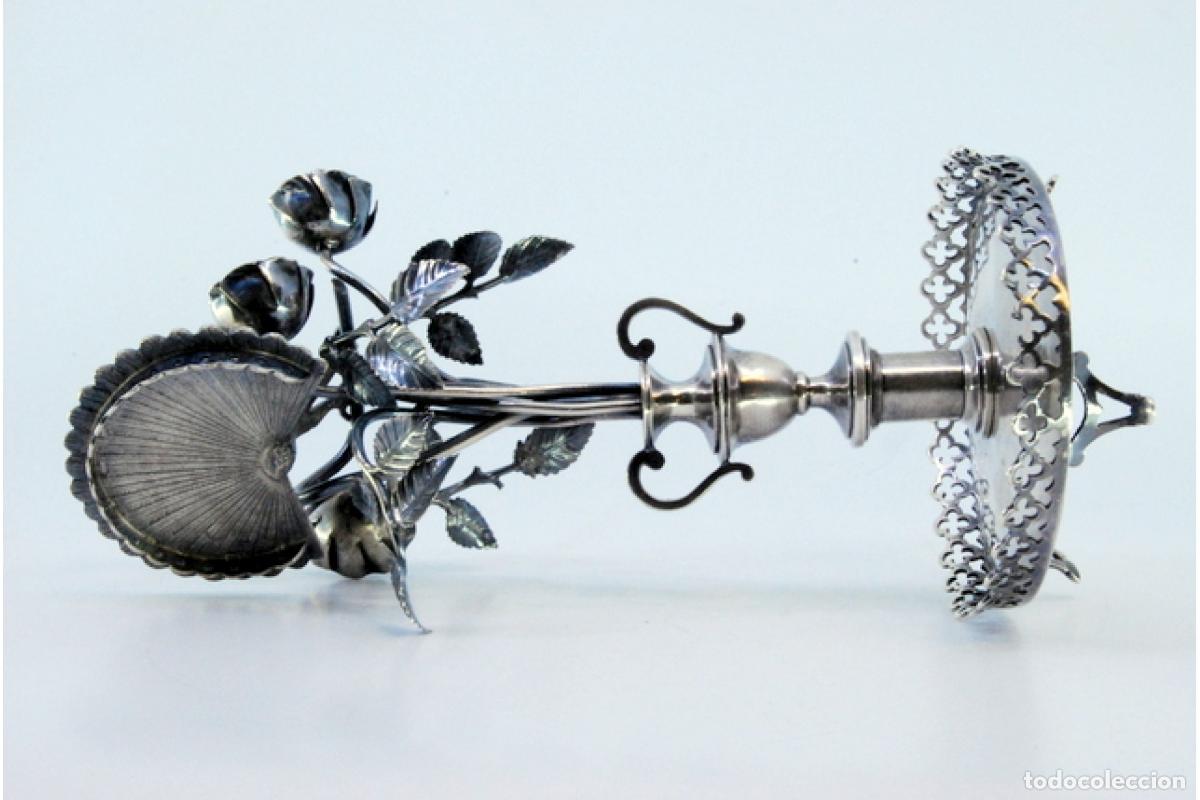 Antig&uuml;edades: Palillero de plata - Pavo real - Foto 7