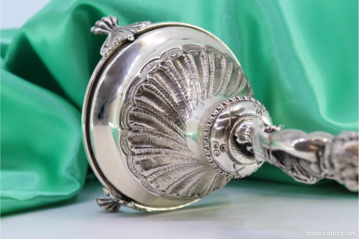 Antig&uuml;edades: Soporte para palillos de dientes de plata - Putti - Foto 3