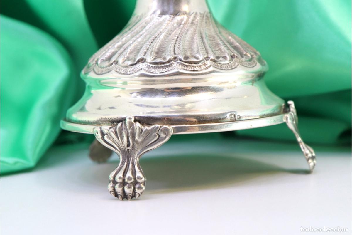 Antig&uuml;edades: Soporte para palillos de dientes de plata - Putti - Foto 4