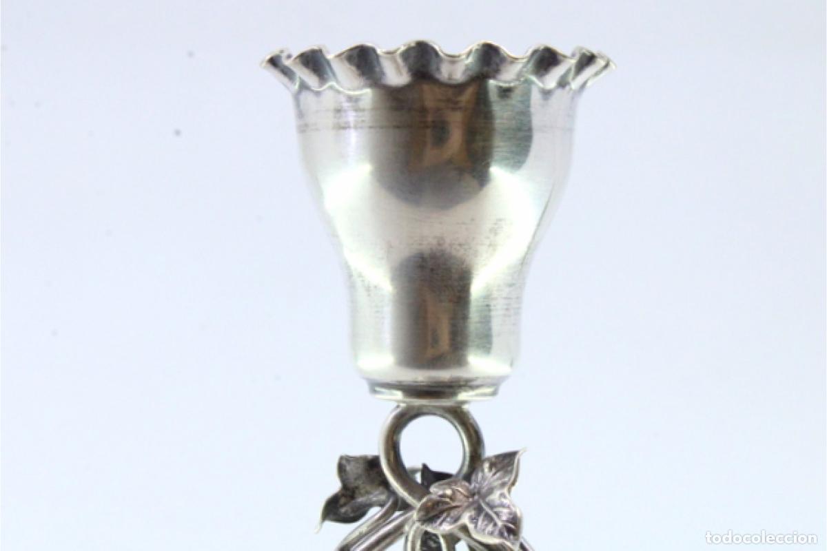 Antig&uuml;edades: Soporte para palillos de dientes de plata - Ave - Foto 4