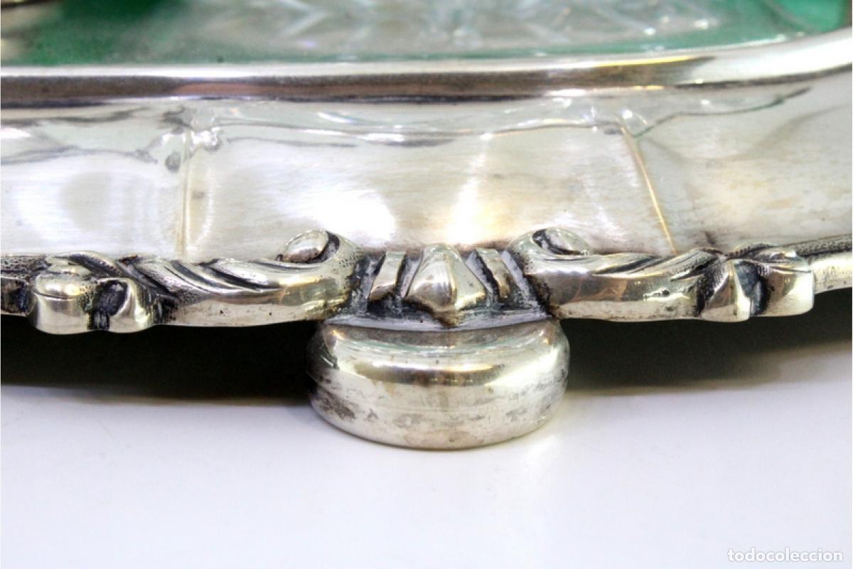Antig&uuml;edades: Juego de vinagreras de plata - Foto 5