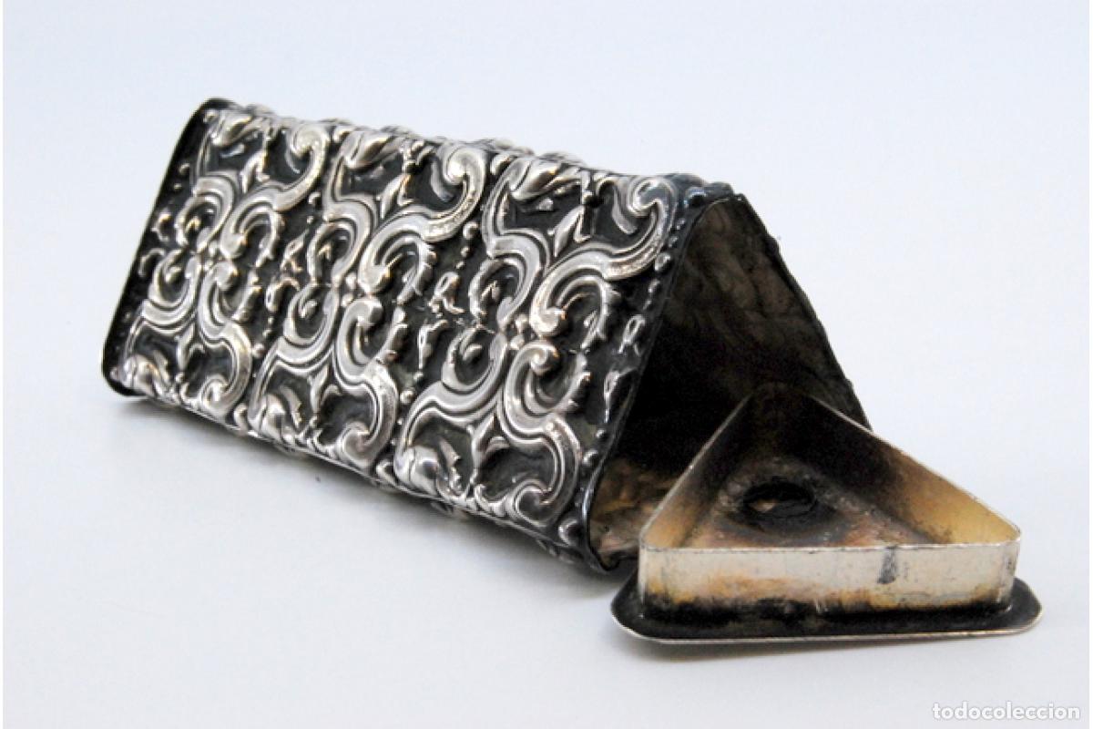 Antig&uuml;edades: soporte de plata para palillos de dientes - Foto 5