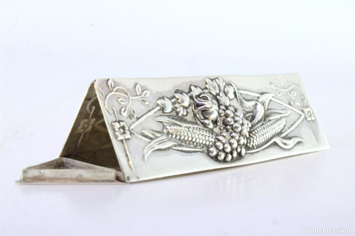 Antig&uuml;edades: soporte de plata para palillos de dientes - Foto 2