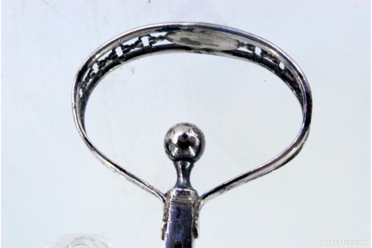 Antig&uuml;edades: Juego de vinagreras de plata - Foto 3