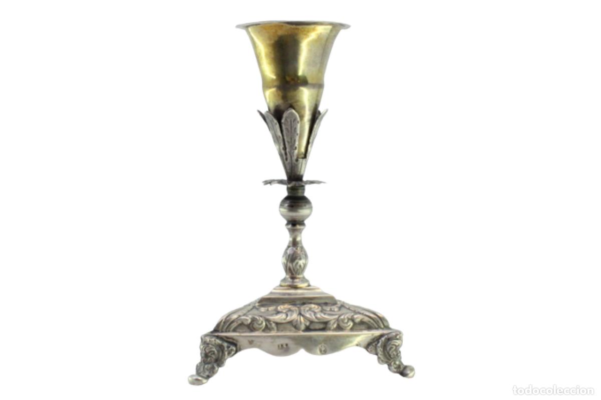 Antiguidades: Palillero de plata - C&aacute;liz dorado