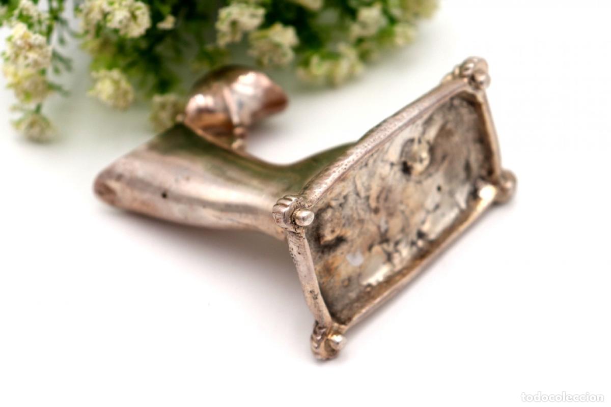 Antig&uuml;edades: Soporte de plata para palillos de dientes - Bota - Foto 6