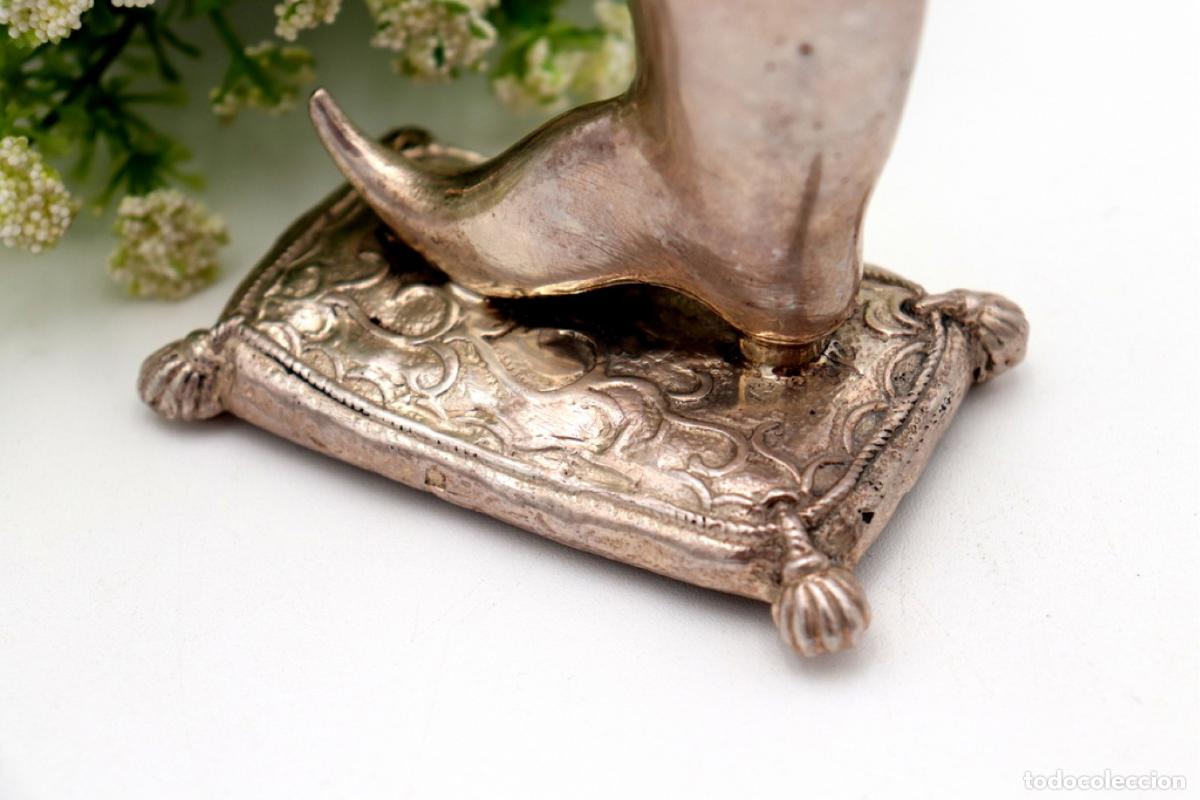Antig&uuml;edades: Soporte de plata para palillos de dientes - Bota - Foto 7